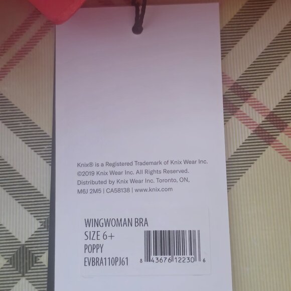 KNIX Wing Woman Contour Bra NWT Poppy Red Size 6+ - Picture 3 of 5
